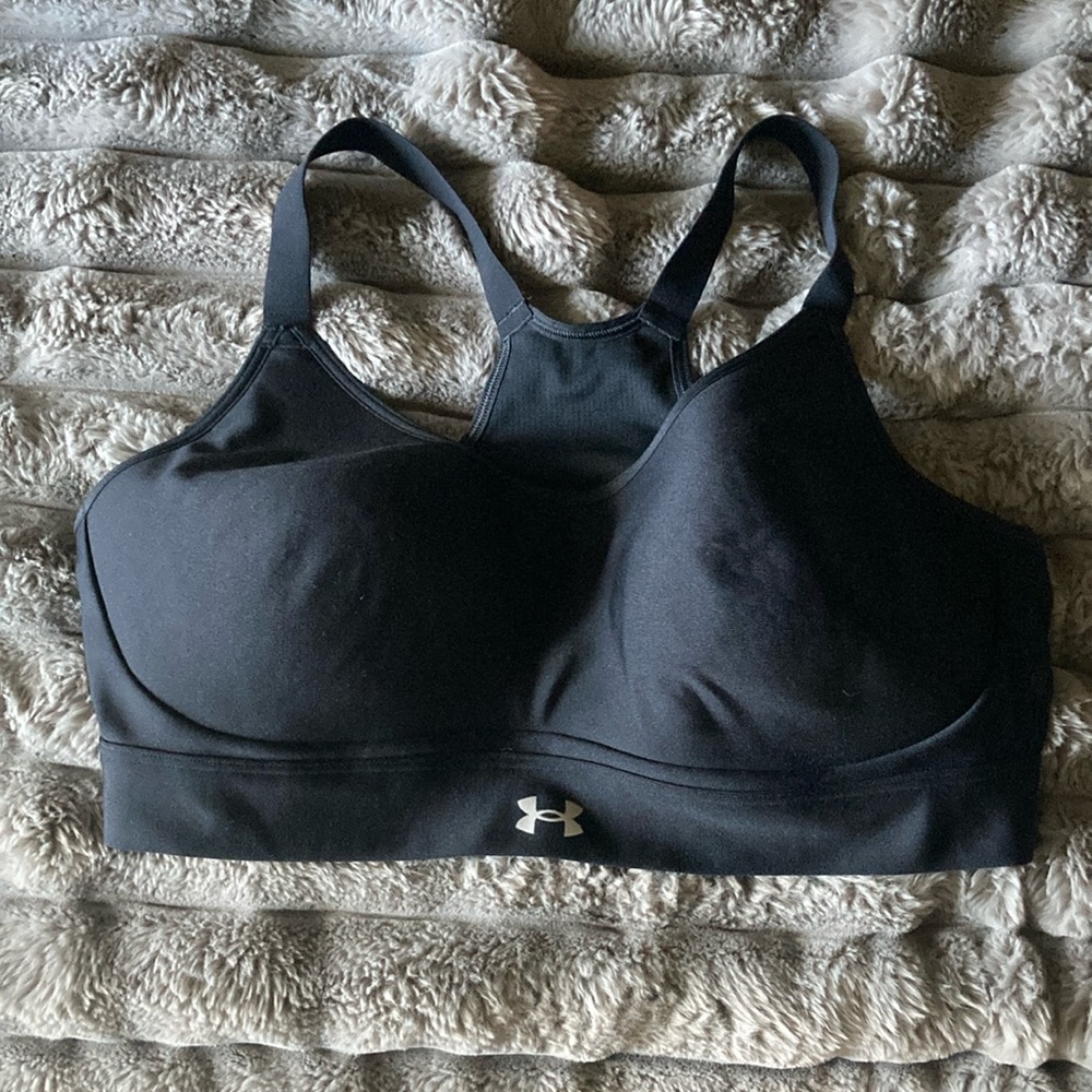 Under Armour Black Sports Bra with Racerback Design